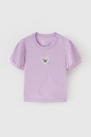 Áo thun ngắn tay bé gái Rabity 903.009