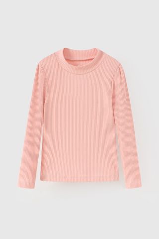 Áo thun tăm dài tay bé gái Rabity 910.012