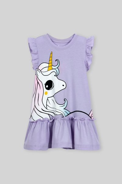 Đầm váy thun Ngựa Pony ngắn tay bé gái Rabity 92115