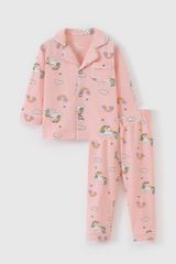 Bộ thun dài tay Pijama bé gái Rabity 92685.01