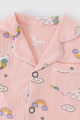 Bộ thun dài tay Pijama bé gái Rabity 92685.01