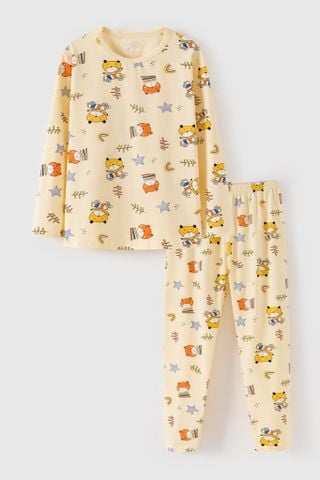 Đồ bộ thun dài tay bé trai Rabity 92829