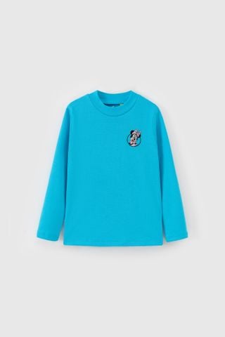 Áo thun cổ 3 phân dài tay bé gái Rabity 92838