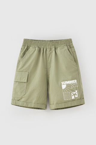 Quần short kaki túi hộp bé trai Rabity 930.013