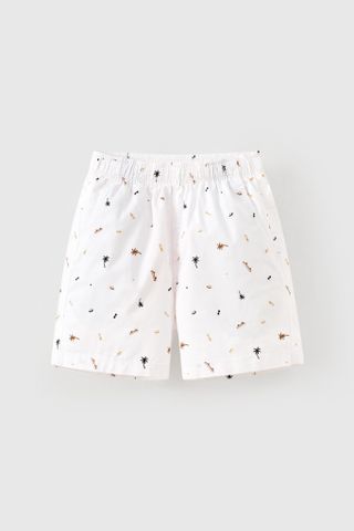 Quần short kaki hoạ tiết nhí bé trai Rabity 930.014