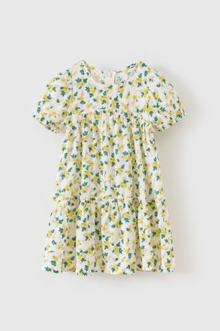 Đầm váy thô ngắn tay bé gái Rabity 93154