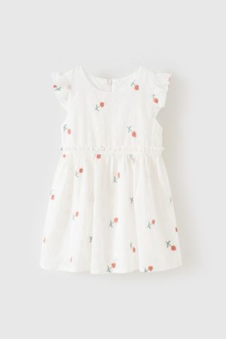 Đầm váy thô ngắn tay bé gái Rabity 93066