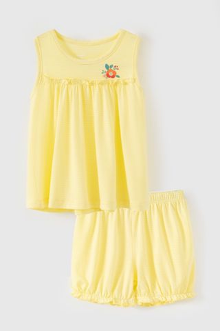 Đồ bộ thun sát nách Modal bé gái Rabity 93196