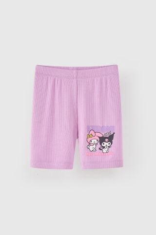 Quần legging lửng thun hình Kuromi bé gái Rabity 948.002
