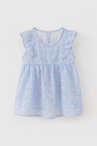 Đầm váy thô ngắn tay bé gái Rabity 950.016