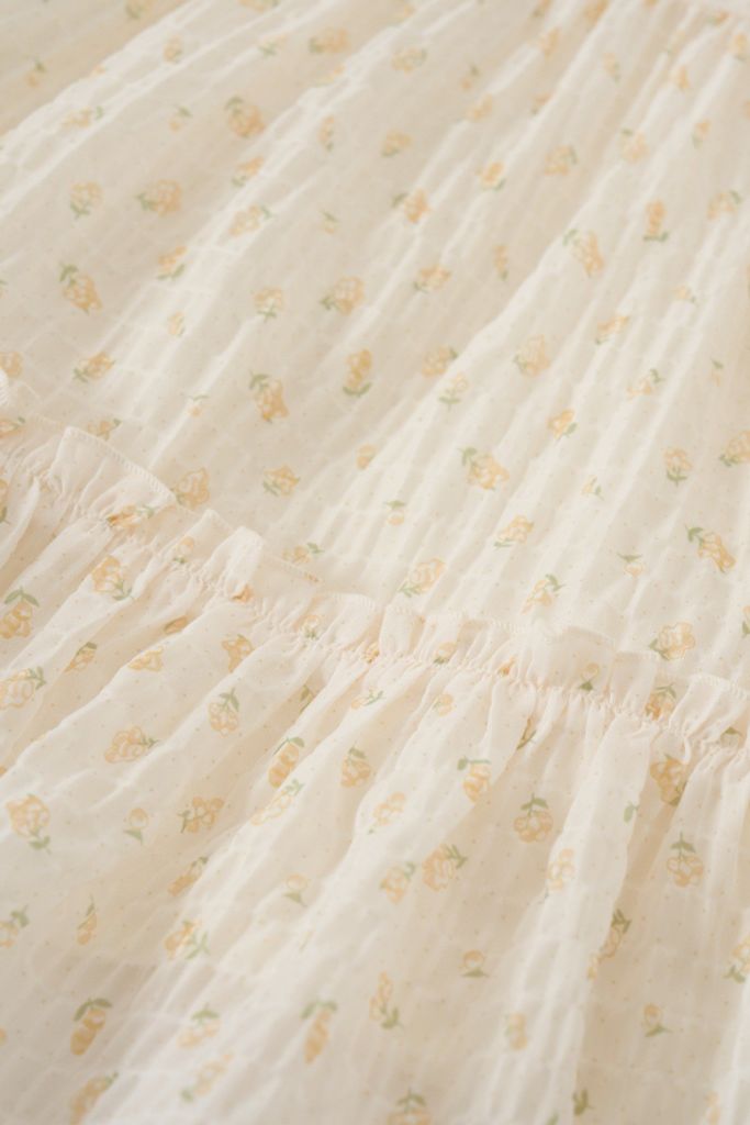 Đầm váy voan ngắn tay Vintage bé gái Rabity 950.026