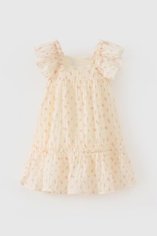 Đầm váy voan ngắn tay Vintage bé gái Rabity 950.026