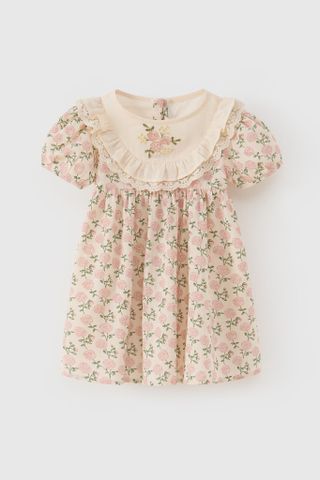 Đầm váy ngắn tay Vintage bé gái Rabity 950.029