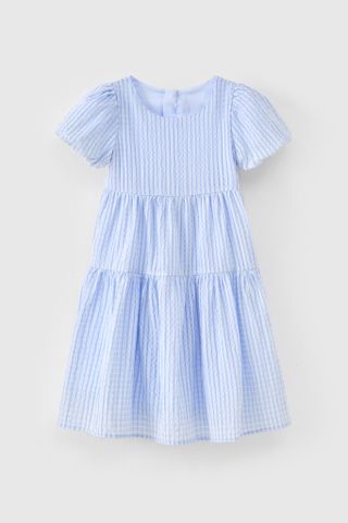 Đầm váy thô ngắn tay bé gái Rabity 950.088