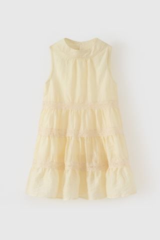 Đầm váy voan sát nách Vintage bé gái Rabity 952.011