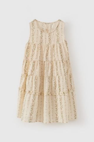 Đầm sát nách hoa nhí dáng xoè bé gái Rabity 952.012