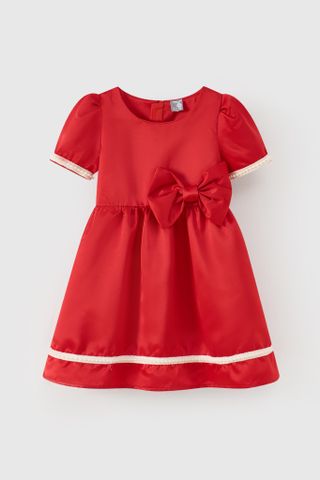 Đầm váy công chúa tafta gắn nơ bé gái Rabity 953.020