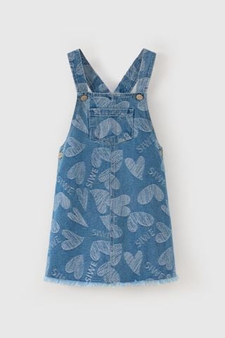 Đầm yếm Jean bé gái Rabity 956.002