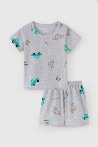 [Độc quyền Online] Đồ bộ thun ngắn tay bé trai mặc nhà Rabity 960011.012.013