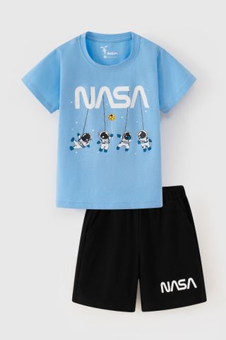 Đồ bộ thun ngắn tay phi hành gia bé trai Rabity 960.024