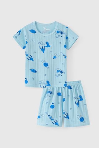 Đồ bộ thun ngắn tay bé trai Rabity 960.032.033.034