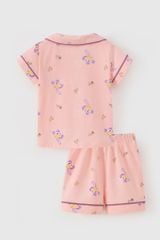 [Size 12-19kg] Bộ đồ Pijama mặc nhà ngắn tay bé gái size nhỏ Rabity 962.001