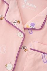 [Size 12-19kg] Bộ đồ Pijama mặc nhà ngắn tay bé gái size nhỏ Rabity 962.001