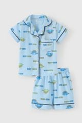 [Size 19-25kg] Bộ Pijama mặc nhà ngắn tay bé trai size trung Rabity 962.005