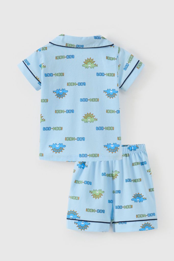 [Size 12-19kg] Bộ đồ Pijama mặc nhà ngắn tay bé trai size nhỏ Rabity 962.004