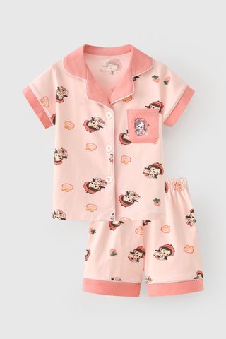 Đồ bộ Pijama tay ngắn mặc nhà dễ thương bé gái Rabity 962.014.015.016