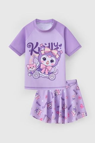 Bộ đồ bơi tay ngắn Kuromi bé gái Rabity 974.027