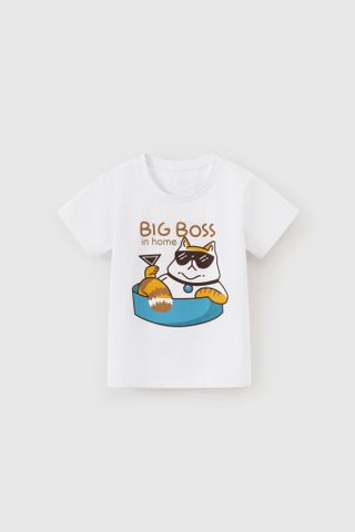 Áo mèo Cát Tường ngắn tay bé trai Rabity 92853