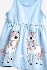 Đầm váy thun Ngựa Pony sát nách bé gái Rabity 92268