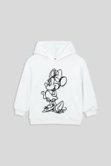 Áo nỉ mũ dài tay bé gái in Mickey Rabity 5580