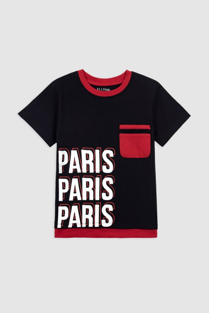 Áo thun ngắn tay bé trai Rabity x ELLE Kids- designed in Paris 80032