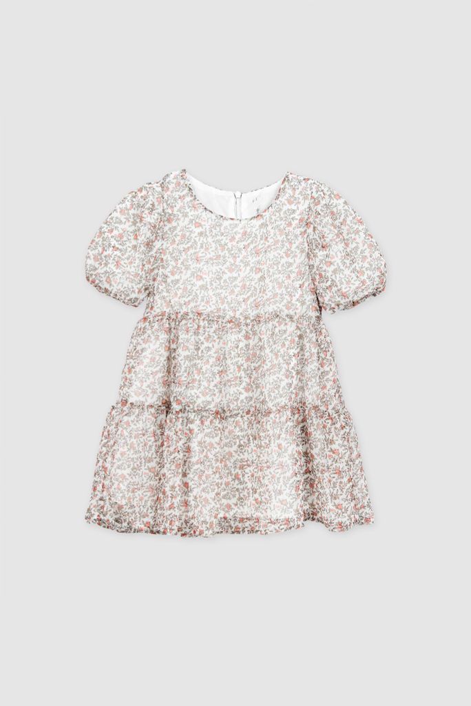 Đầm váy voan bé gái ngắn tay Rabity x ELLE Kids- designed in Paris 81021