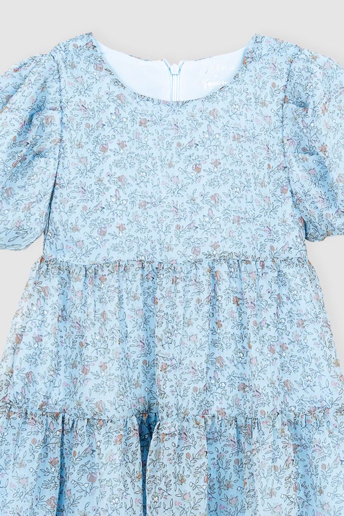 Đầm váy voan bé gái ngắn tay Rabity x ELLE Kids- designed in Paris 81021