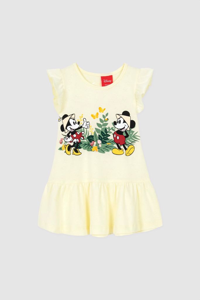 Đầm váy Mickey bé gái ngắn tay Rabity 5542