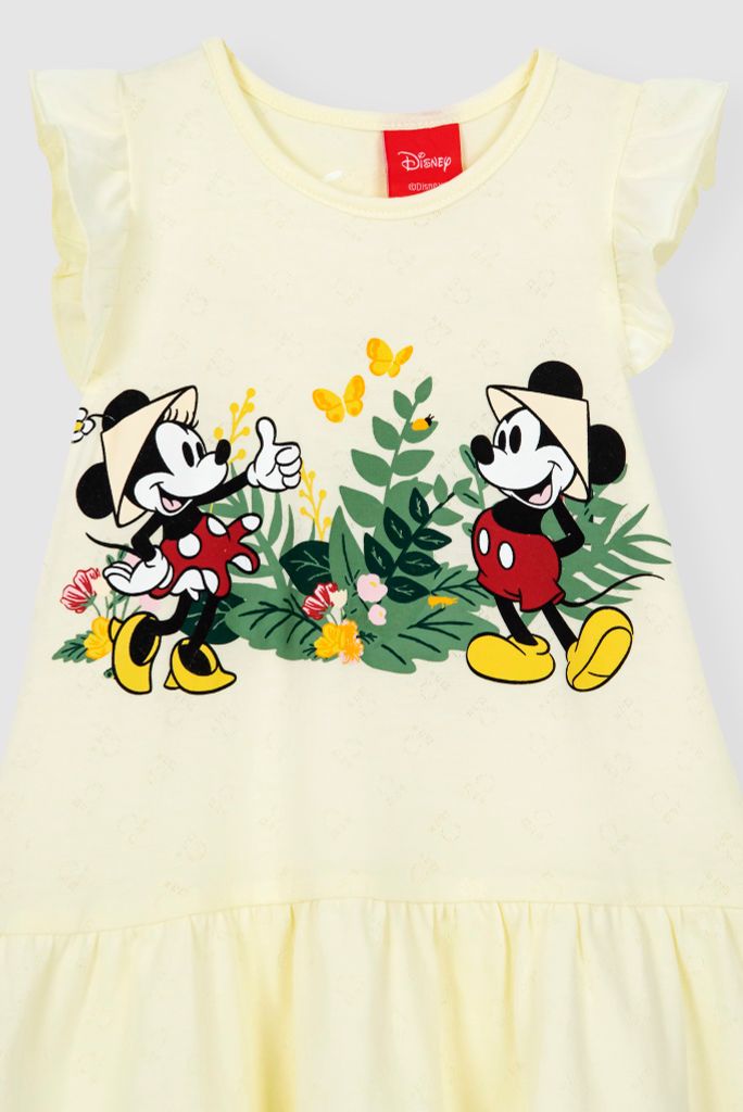 Đầm váy Mickey bé gái ngắn tay Rabity 5542
