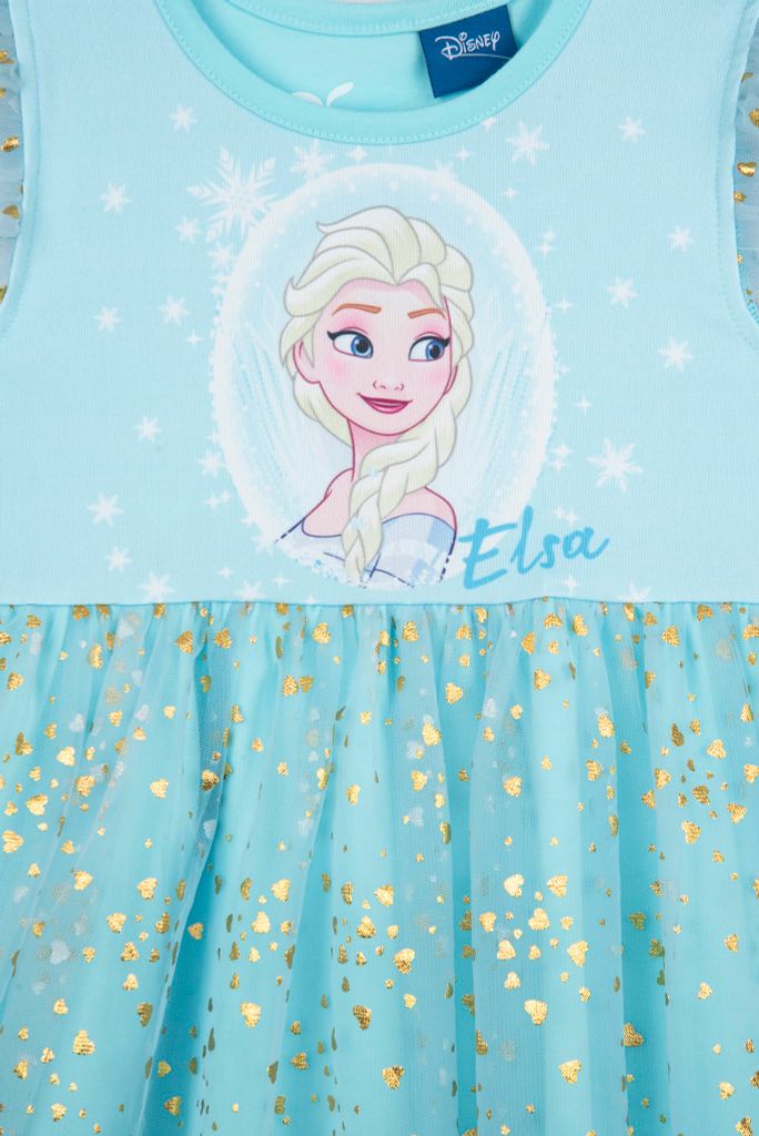 Đầm váy Elsa phối voan bé gái Rabity 5520