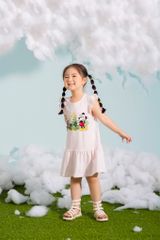 Đầm váy Mickey bé gái ngắn tay Rabity 5542