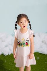 Đầm váy Mickey bé gái ngắn tay Rabity 5542