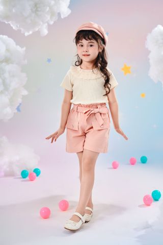 Áo thun ngắn tay bé gái Rabity x ELLE Kids - designed in Paris 803.002