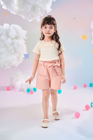 Quần short thô bé gái Rabity x ELLE Kids - designed in Paris 832.002