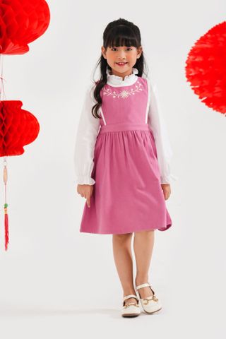 Đầm váy nhung sát nách bé gái Rabity 92926