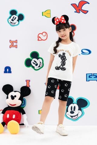 Bộ thun ngắn tay bé gái Minnie Rabity 5691