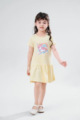 [Độc quyền Online] Đầm thun ngắn tay Pony bé gái Rabity 950.048