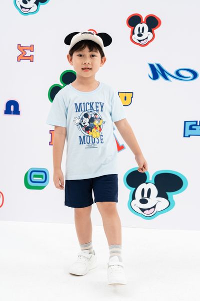 Bộ thun ngắn tay bé trai Mickey Rabity 5680