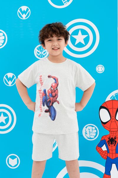 Bộ thun ngắn tay Spider-man bé trai Rabity 5699