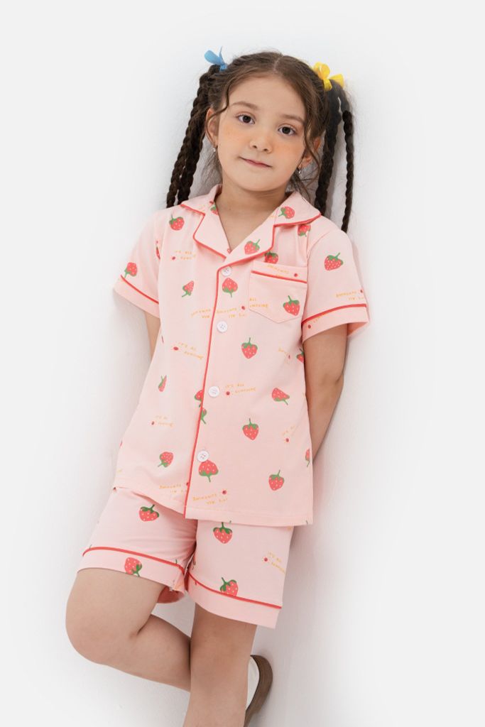 Bộ thun Pijama ngắn tay bé gái Rabity 93017.93021.93025